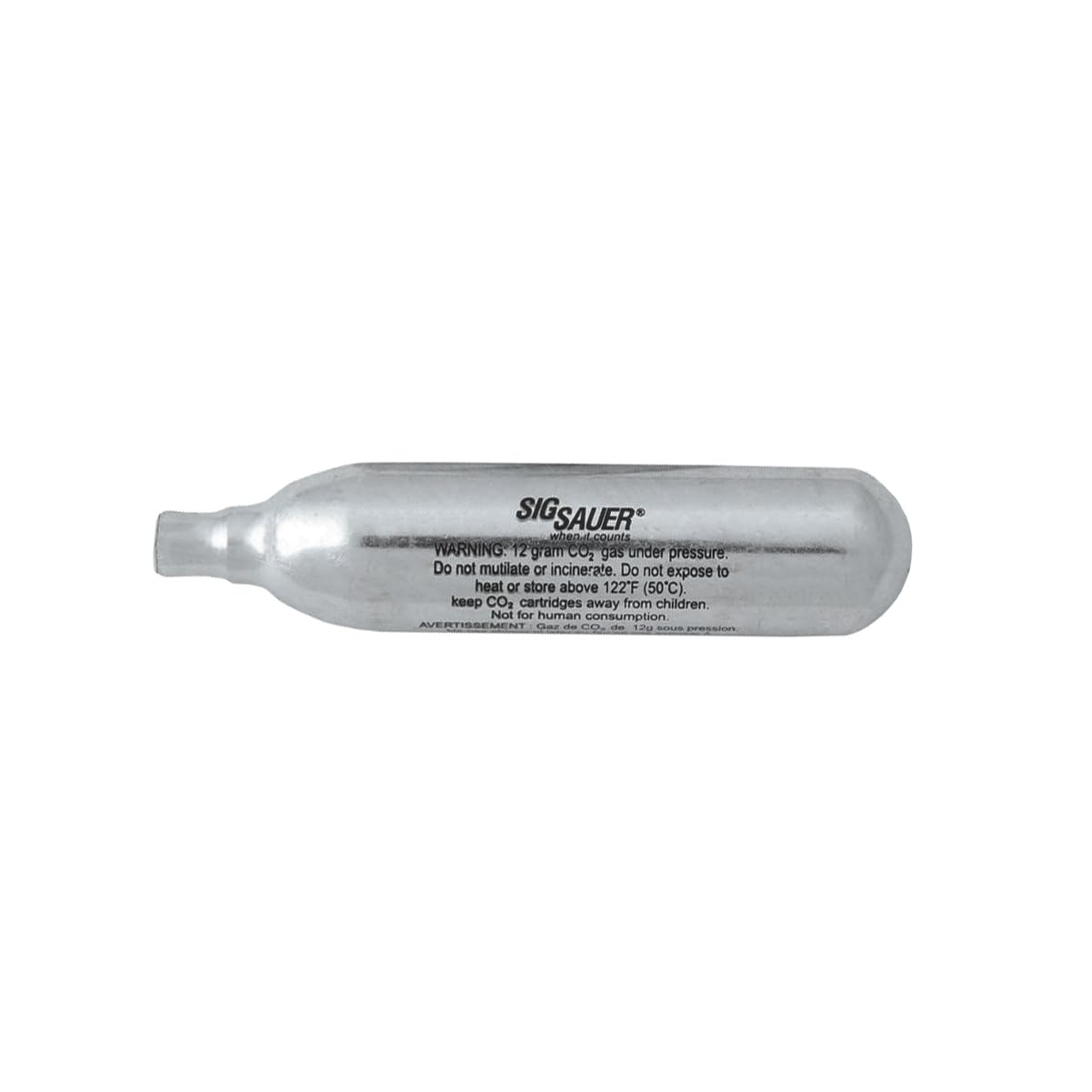 Sig Sauer 12 Gram Prefilled CO2 Cylinders for Airguns | Compact Lightweight Replacement CO2 Cartridges with Stable Power Output for ASP Air Pistols & Air Rifles