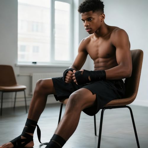 Kids Boxing Hand Wraps - Elastic Wrist Compression Bandages, 2 Pack