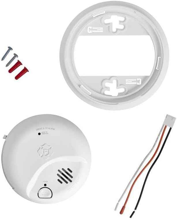 First Alert Hardwired Smoke & CO Detector with 10-Year Battery Backup - Ionization Safety