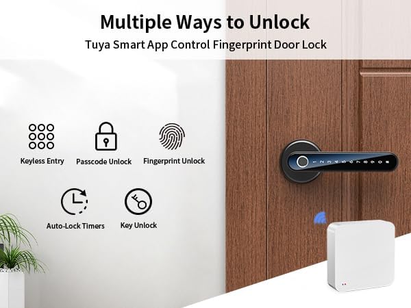 Smart Fingerprint Door Lock with Keypad - Keyless Entry Lock for Home & Office