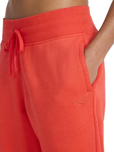 Cozy Classic Sweatpants for Women - Midweight Cotton-Poly Fleece - Medium / Energy Red
