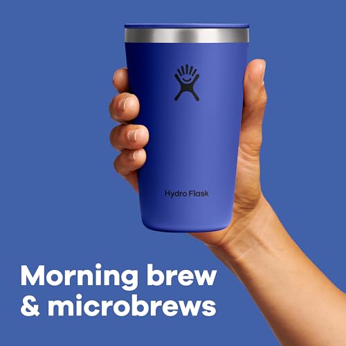 Hydro Flask 20 Oz All Around Tumbler with Press-In Lid - Harbor Blue Insulated Travel Mug