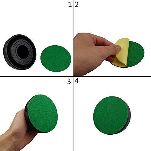 Self Adhesive Air Hockey Mallet Felt Pads - 6 Pack, 94mm