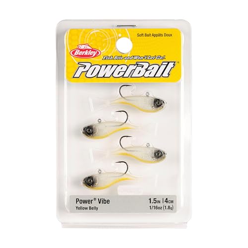 Power Vibe Lipless Fishing Lure - 1 1/2 in, 1/16 oz - Yellow Belly