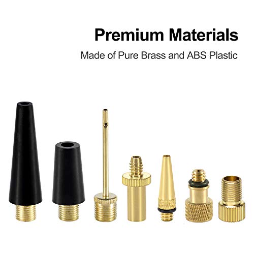 16PCS Bicycle Valve Adaptor Kit - Presta & Schrader Compatible