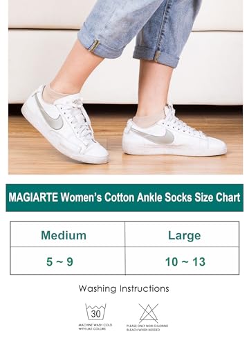 Womens Cotton Ankle Socks - Low Cut No Show Running Socks - 3 Pairs - Navajo Beige