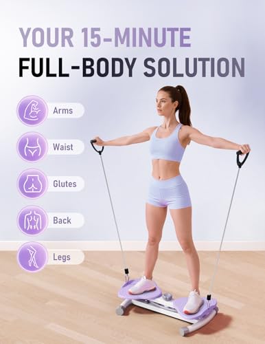 Ab Twister Board for Body Toning - Compact Portable, Purple
