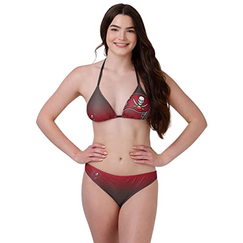 Tampa Bay Buccaneers Gradient Big Logo Bikini Top - Small