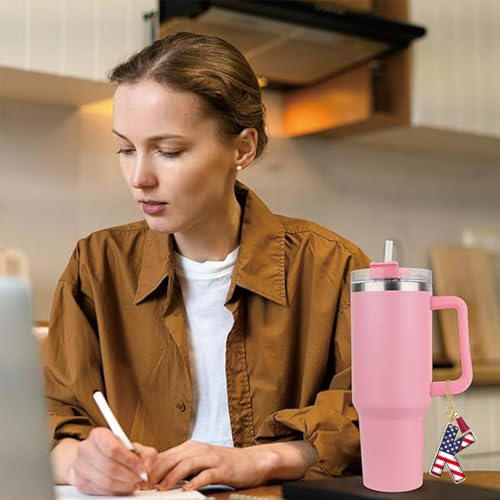 Letter A-Z Water Bottle Charm for Tumblers - American Flag R