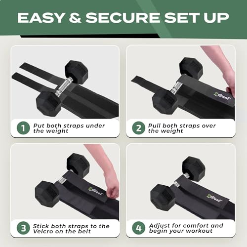Zytrant Hip Thrust Barbell Pad Belt for Gym - Black, One Size