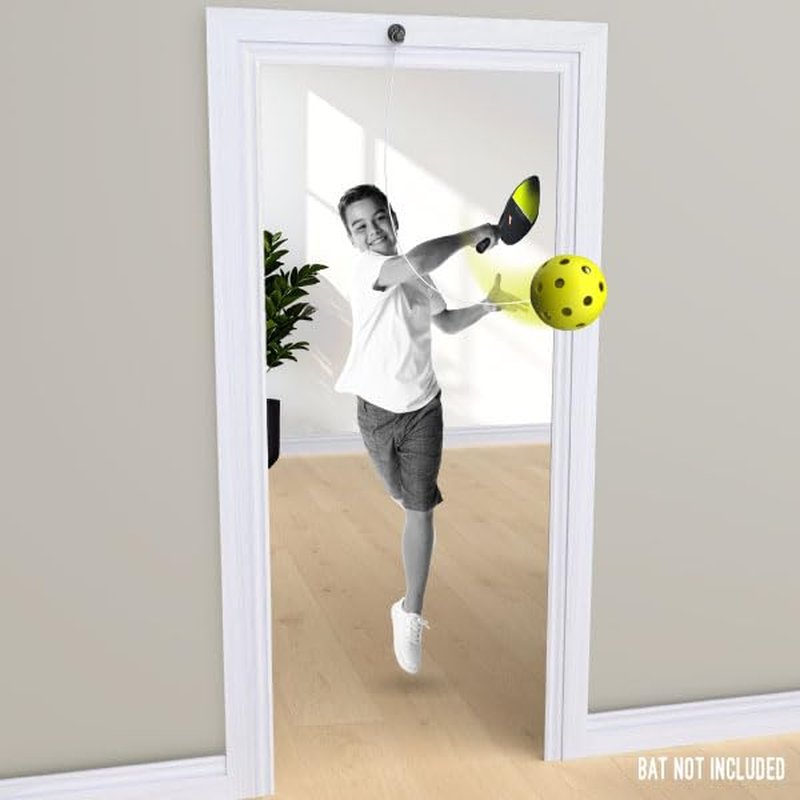 Swingball Solo Pickleball Trainer Set – Wall Mount Rebounder with Real Ball Tether – Indoor/Outdoor Practice Partner for All Skill Levels – Perfect Solo Training Aid - No Paddle Included, Ages 6+