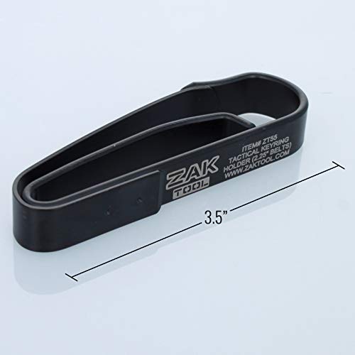 Tactical Key Ring Holder - Black Steel Construction