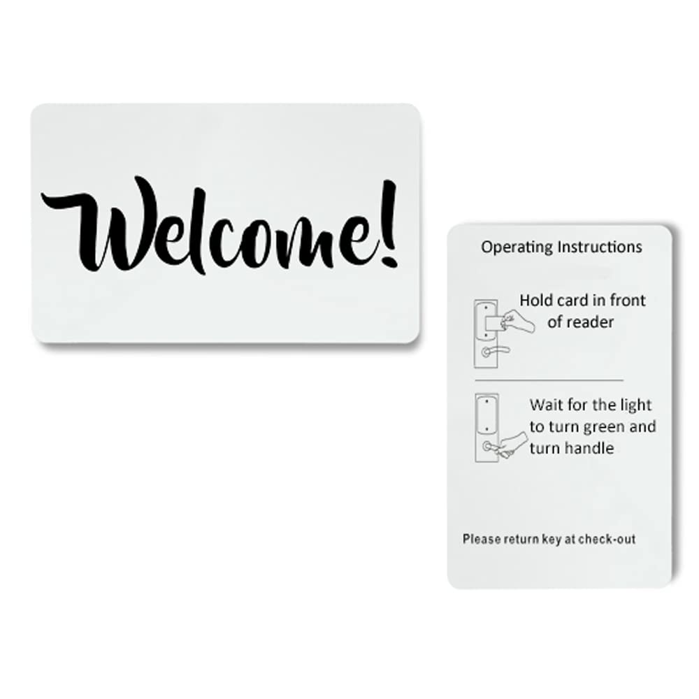 Hotel RFID Key Card Compatible with SAFLOK, KABA, ONITY, Miwa, ILCO and SECURELOX (200)