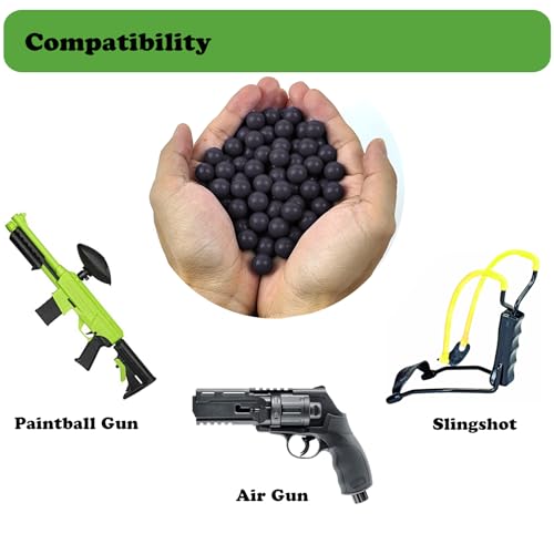 100pcs 50 Cal Ammo Balls - Reusable Nylon Projectiles for TR50 Revolver
