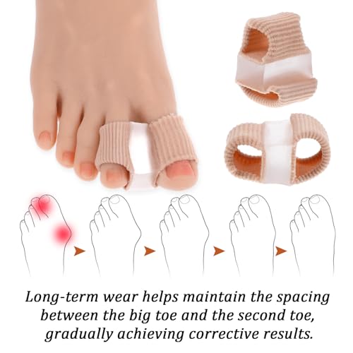 Toe Separators for Women - 6 Pcs Dual Size Silicone Spacers