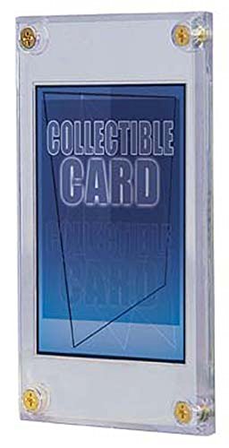 1/4" Screwdown Recessed Trading Card Holder for Standard Size Cards
