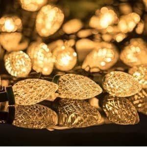 100 LED Orange & Purple C9 Halloween String Lights - Waterproof, 98FT, 13 Modes for Indoor/Outdoor Party Decor