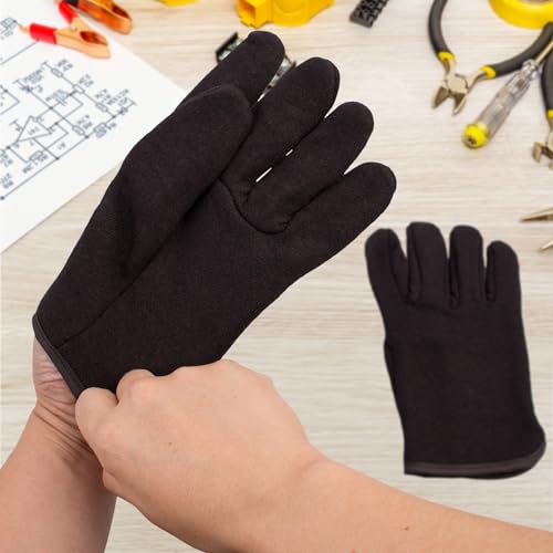 Jersey Gloves. Polyester and Cotton Jersey Work Gloves with Open Cuff. Machine Washable Cotton Gardening Gifts