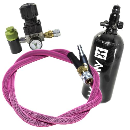 HPA Airsoft Starter Package with SLP Tank & Regulator - Pink