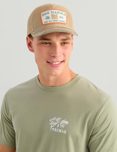 HUK Men's Short Sleeve Performance Fishing T-Shirt - Seagrass Large