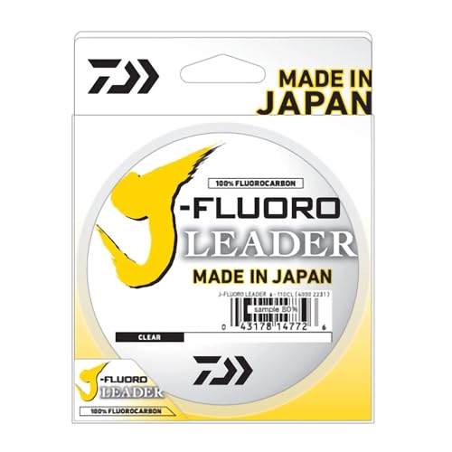 Daiwa J-Fluoro Leader 12 lb / 100 yds Clear Premium Fluorocarbon Fishing Line