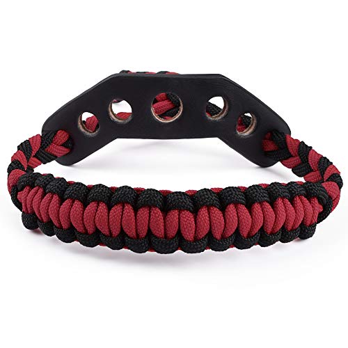Red Bow Wrist Sling for Hunting & Shooting, Adjustable Compound & Traditional Bows