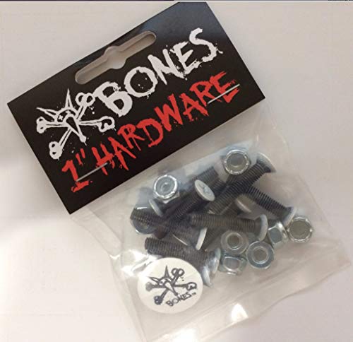 1-Inch Skateboard Mounting Hardware - Set of 8 Bolts