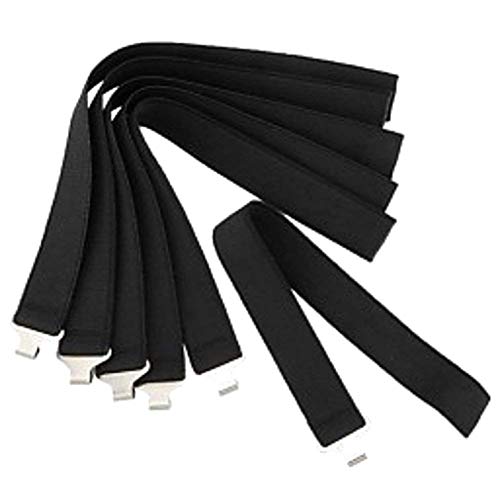 All-Star Baseball Leg Guard Replacement Straps - Set of 6, Black