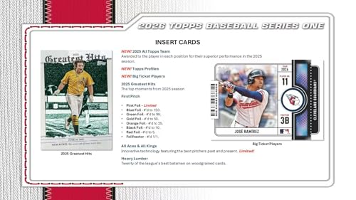 2026 Topps Series 1 Baseball Trading Card Blaster Box with Parallels