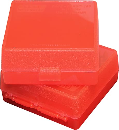 Clear Red Rim Fire Box for 22 Mag and 17 HMR - 100 Round Capacity