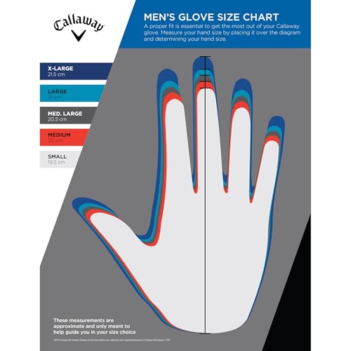 Callaway Tour Authentic Triple Diamond Golf Glove - Left MLH Medium-Large