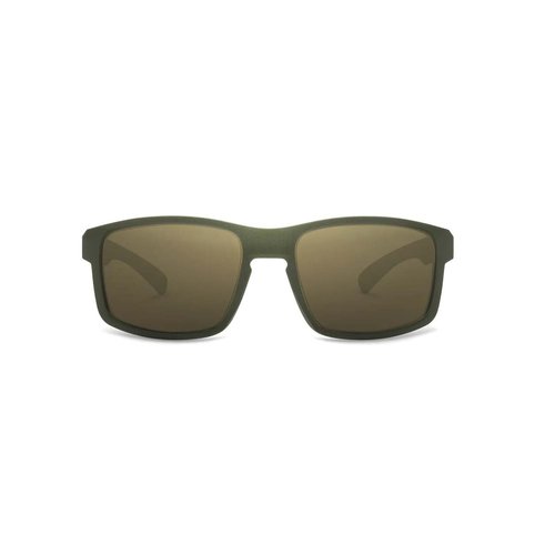 WarBird Easy Day Polarized Sunglasses - Green Matte Frame w/Brown High Contrast Lens - Impact Resistant - 100% UVA/UVB Blocking