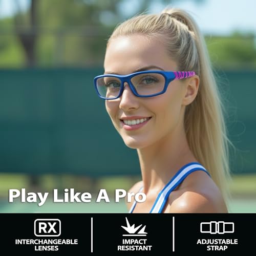 BLUE CUT Sports Protection Goggles, Anti-Fog Lenses Safety Glasses for Basketball, Pickleball and All Outdoor Sports