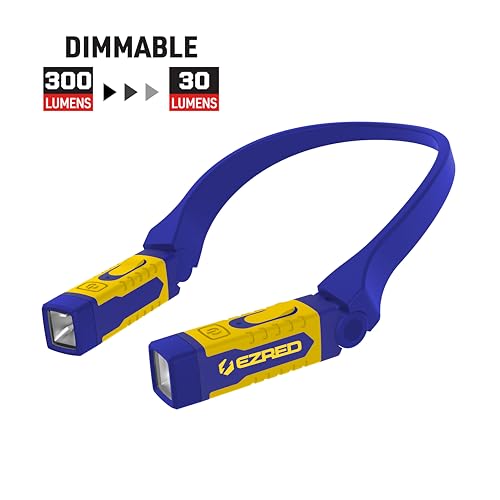 EZRED Anywear Rechargeable Neck Light for Hands-Free Lighting - NP25, Perfect Light for Mechanics, Camping, Hunting, DIY Projects, Reading