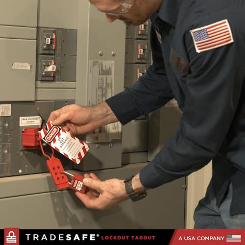 TRADESAFE Circuit Breaker Lockout Device, 3 Pack, 480/600 Volt, Clamp-on Breaker Lock Out Device, OSHA Compliant, Premium Grade, Large