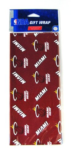 NBA Miami Heat Team Logo Wrapping Paper - 3 Sheets