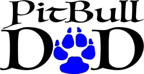 Pit Bull Vinyl Decal - 4.7 x 3.3 Inch Weatherproof Dog Sticker