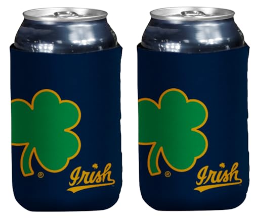 Insulated Can Holder Cooler 2-Pack - Notre Dame Leprechaun