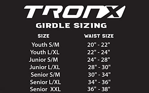 TronX Stryker Junior Large/X-Large Inline Hockey Girdles with Removable Cup