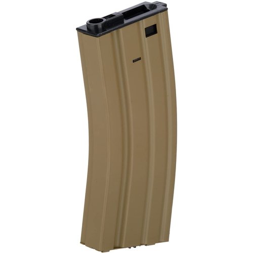 Lancer Tactical Full Metal Steel M4/M16 300 Round High Capacity AEG Airsoft Magazine Clip (Tan/Pack of 1)