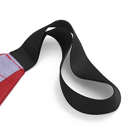Durable Safety Tow Flag with Webbing for Kayak - Red with Reflective Band