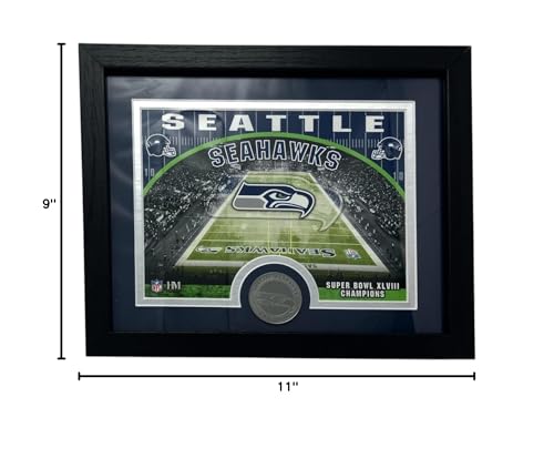 Seattle Seahawks 9" x 11" Stadium Coin Photo Mint - Limited Edition