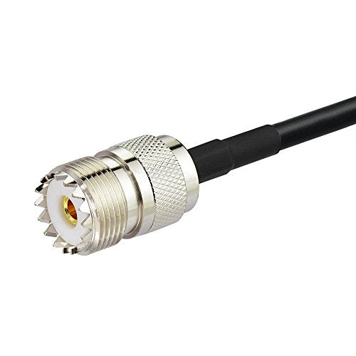 Ham Radio Antenna Adapter Cable - SMA Female to UHF SO239 Female, 3 Feet