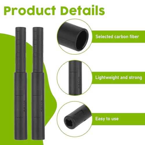 Golf Club Shaft Extension - 2 Pcs Carbon Fiber Rods, 5 Inch