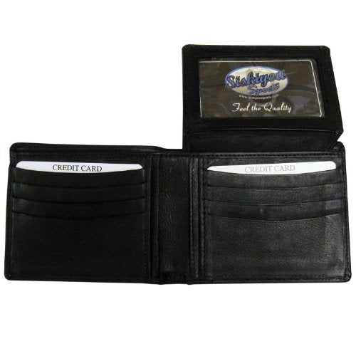 NFL Leather Bi-fold Wallet - New York Giants - Black