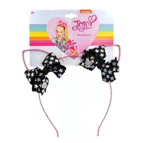 Glitter Cat Ear Headband with Mini Bow for Girls