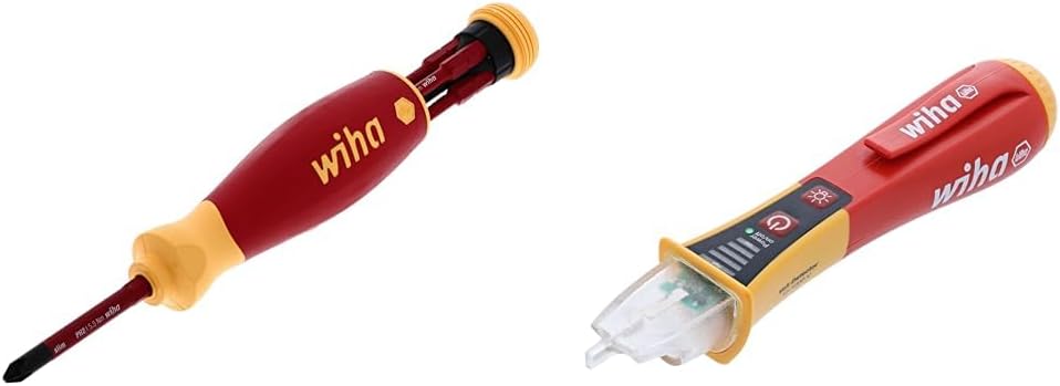 Wiha 6-Piece Insulated SlimLine PocketMax Multi-Driver Set for Safe Electrical Work