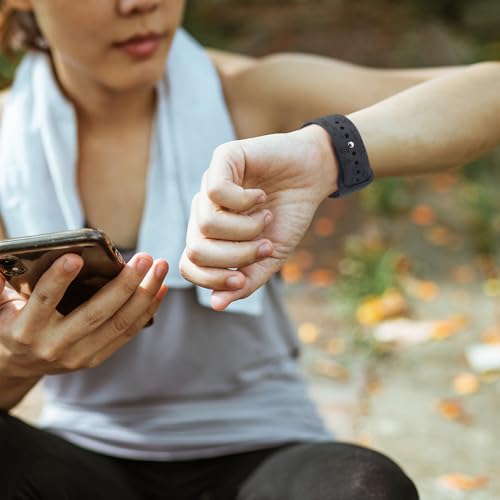 Silicone Floral Engraved Bands for Fitbit Versa - Midnight