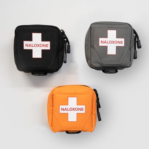 Naloxone Overdose Response Pouch with Magnetic Attachment - Orange