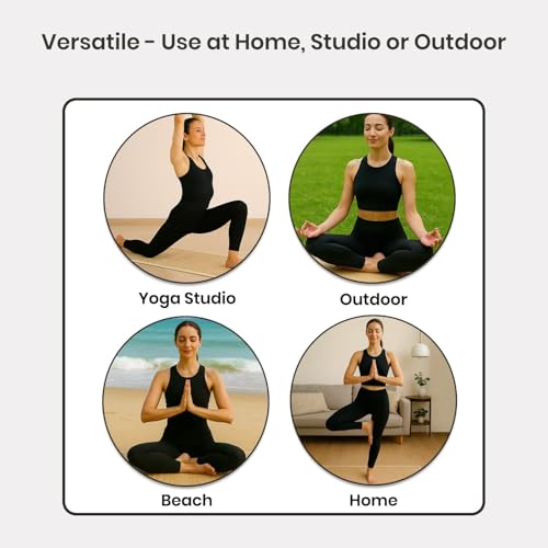 White Handmade Straw Yoga Mat for Exercise & Fitness - 72x24 Inch Eco-Friendly Reversible